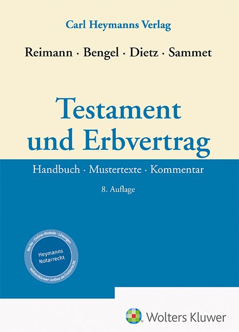 Produktbild: Testament und Erbvertrag