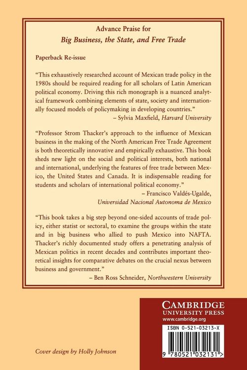 Produktbild: Big Business, the State, and Free Trade