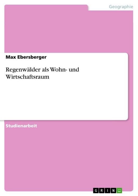 Produktbild: Regenw&auml;lder als Wohn- und Wirtschaftsraum