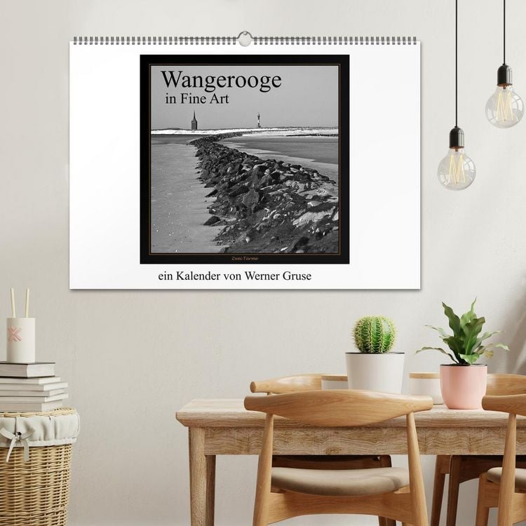 Produktbild: Wangerooge in Fine Art (Wandkalender 2026 DIN A2 quer), CALVENDO Monatskalender