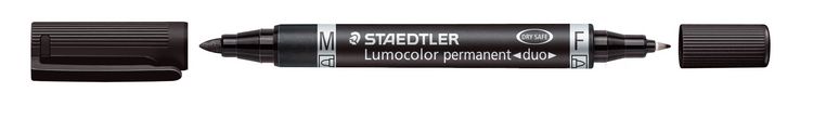 Produktbild: STADTLER Zweispitzmarker Lumocolor perm schw