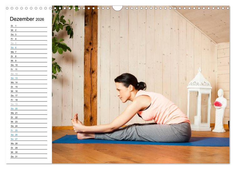 Produktbild: Yoga - ganz einfach zuhause (Wandkalender 2026 DIN A3 quer), CALVENDO Monatskalender