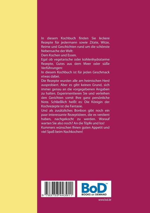 Produktbild: Kummers Schlemmerkochbuch - das etwas andere Kochbuch!