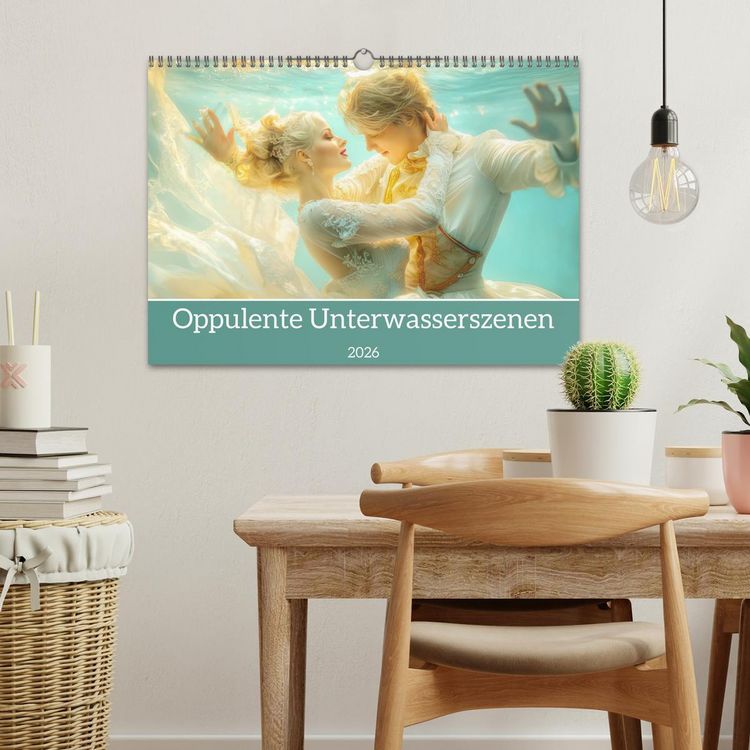 Produktbild: Opulente Unterwasserromanzen (Wandkalender 2026 DIN A3 quer), CALVENDO Monatskalender
