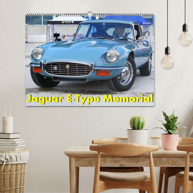 Produktbild: Jaguar E-Type Memorial (Wandkalender 2026 DIN A2 quer), CALVENDO Monatskalender