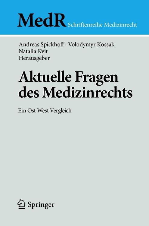 Produktbild: Aktuelle Fragen des Medizinrechts