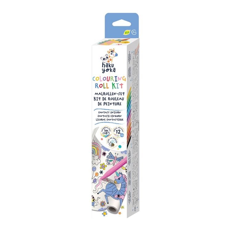 Produktbild: HAKUYOKA Wachsmalkreiden-Set Einhorn
