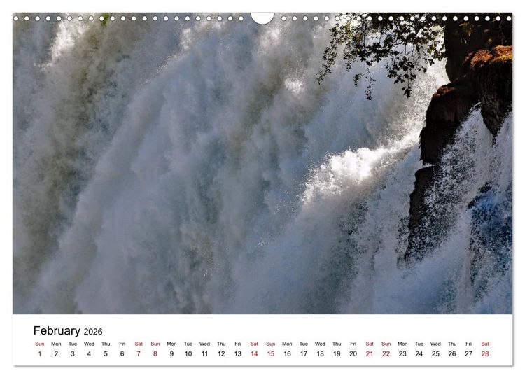 Produktbild: World natural heritage Victoria Falls - The smoke that thunders (Wall Calendar 2026 DIN A3 landscape), CALVENDO 12 Month Wall Calendar
