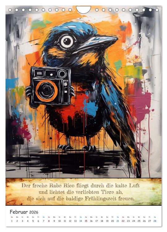 Produktbild: Tierische Paparazzi (Wandkalender 2026 DIN A4 hoch), CALVENDO Monatskalender
