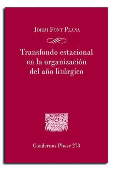 Produktbild: Trasfondo estacional de la organizacion del a&ntilde;o lit&uacute;rgico