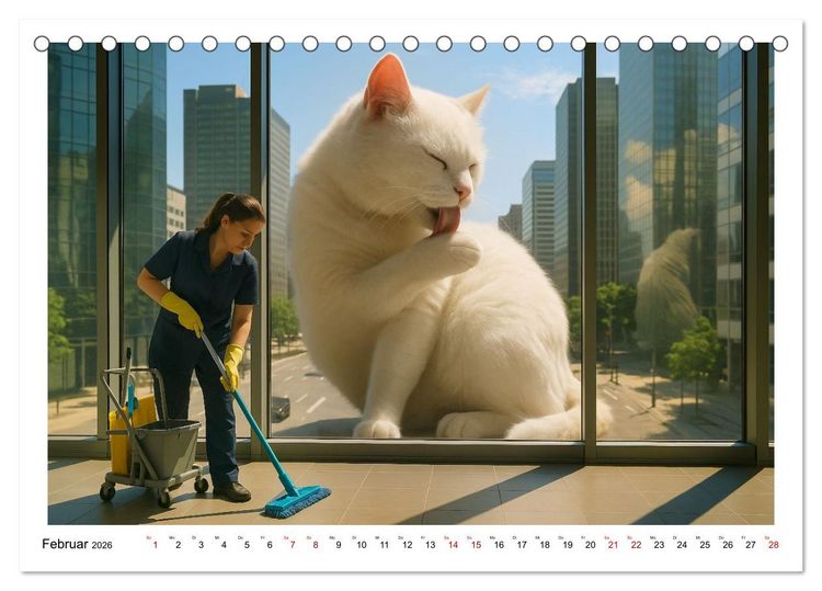 Produktbild: Katzen Weltherrschaft (Tischkalender 2026 DIN A5 quer), CALVENDO Monatskalender