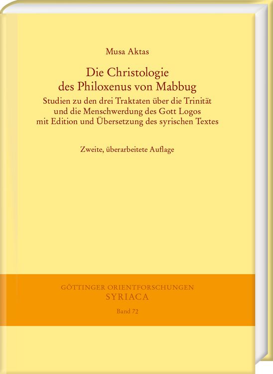 Produktbild: Die Christologie des Philoxenus von Mabbug