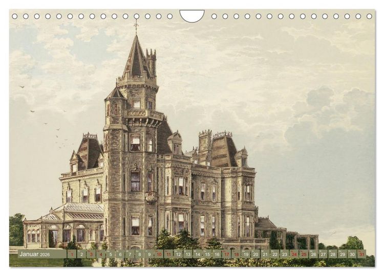 Produktbild: Viktorianische Landsitze (Wandkalender 2026 DIN A4 quer), CALVENDO Monatskalender