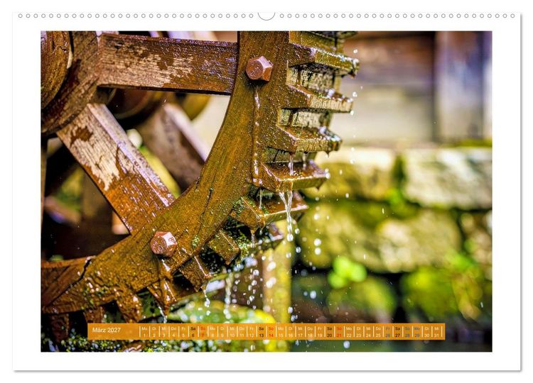 Produktbild: Natur und Wasserm&uuml;hlen (Wandkalender 2027 DIN A2 quer), CALVENDO Monatskalender