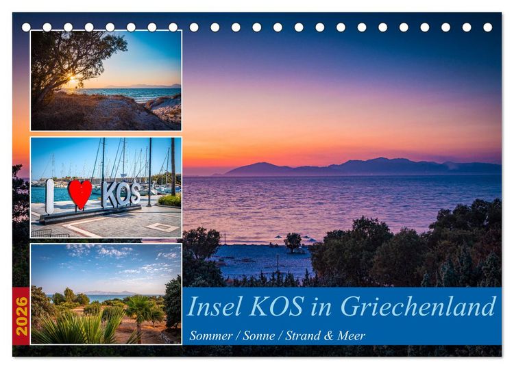 Produktbild: Insel Kos in Griechenland (Tischkalender 2026 DIN A5 quer), CALVENDO Monatskalender