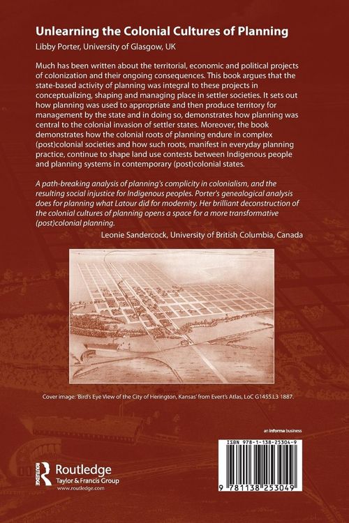 Produktbild: Unlearning the Colonial Cultures of Planning