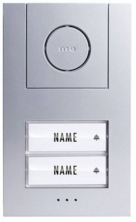 Produktbild: m-e modern-electronics Vistus AD ALU 4020 S Vistus T&uuml;rsprechanlage Kabelgebunden Komplett-Set 2 Familienhaus Silber