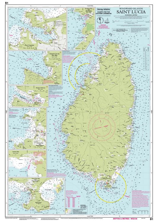 Produktbild: B1 St Lucia, Imray Chart