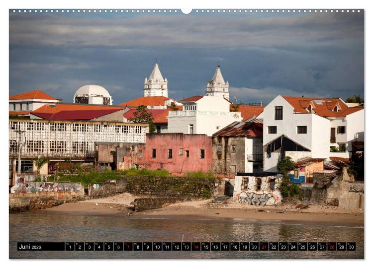 Produktbild: Panama Stadt (hochwertiger Premium Wandkalender 2026 DIN A2 quer), Kunstdruck in Hochglanz