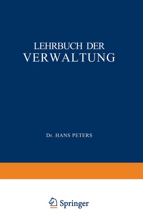 Produktbild: Lehrbuch der Verwaltung
