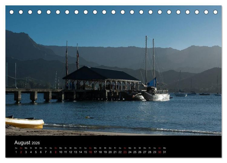 Produktbild: Hawaii - Kauai (Tischkalender 2026 DIN A5 quer), CALVENDO Monatskalender