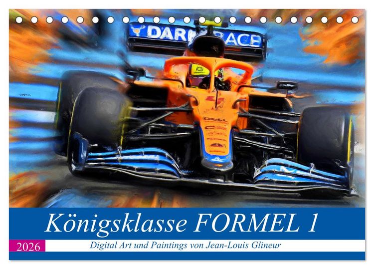 Produktbild: K&ouml;nigsklasse FORMEL 1 (Tischkalender 2026 DIN A5 quer), CALVENDO Monatskalender