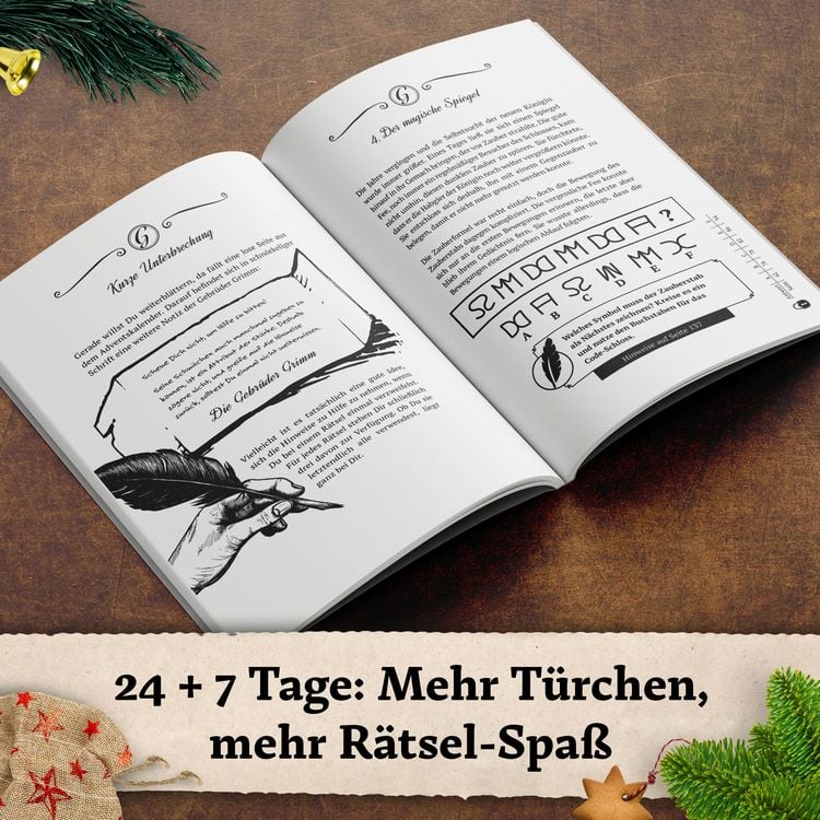 Produktbild: Der R&auml;tsel-Adventskalender der Gebr&uuml;der Grimm