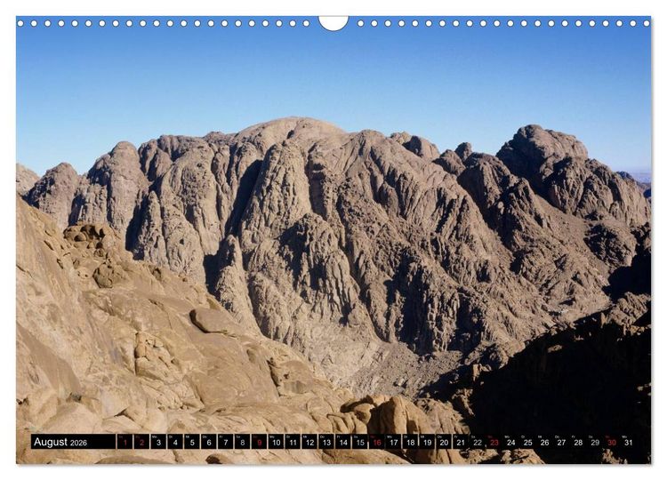 Produktbild: Sinai - Landschaft aus Fels und Sand (Wandkalender 2026 DIN A3 quer), CALVENDO Monatskalender