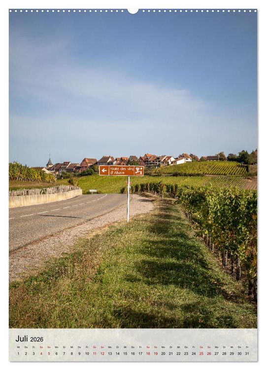 Produktbild: Elsass Alsace Riquewihr, das idyllische Weindorf (hochwertiger Premium Wandkalender 2026 DIN A2 hoch), Kunstdruck in Hochglanz