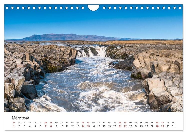 Produktbild: Island - Elemente der Natur (Wandkalender 2026 DIN A4 quer), CALVENDO Monatskalender