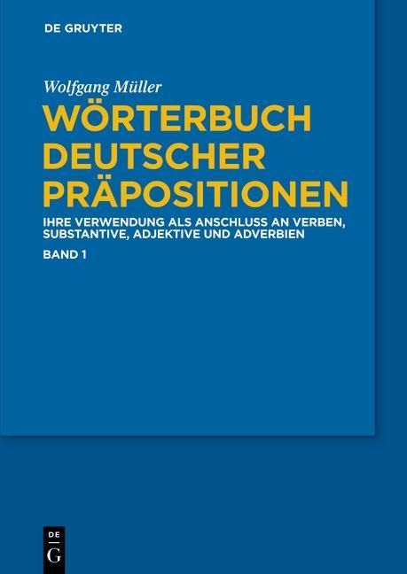 Produktbild: W&ouml;rterbuch deutscher Pr&auml;positionen