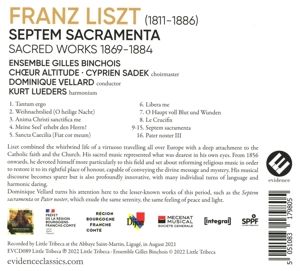 Produktbild: Liszt: Septem Sacramenta