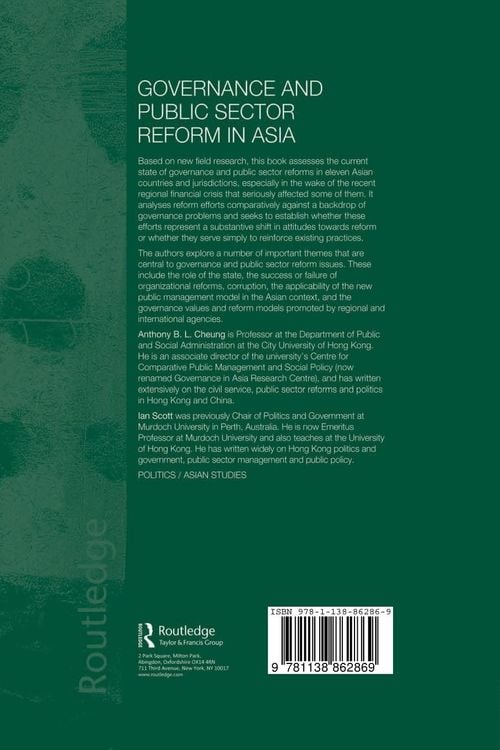 Produktbild: Governance and Public Sector Reform in Asia