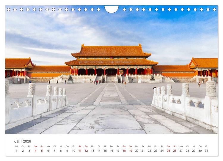 Produktbild: Peking - Die faszinierende Hauptstadt Chinas. (Wandkalender 2026 DIN A4 quer), CALVENDO Monatskalender
