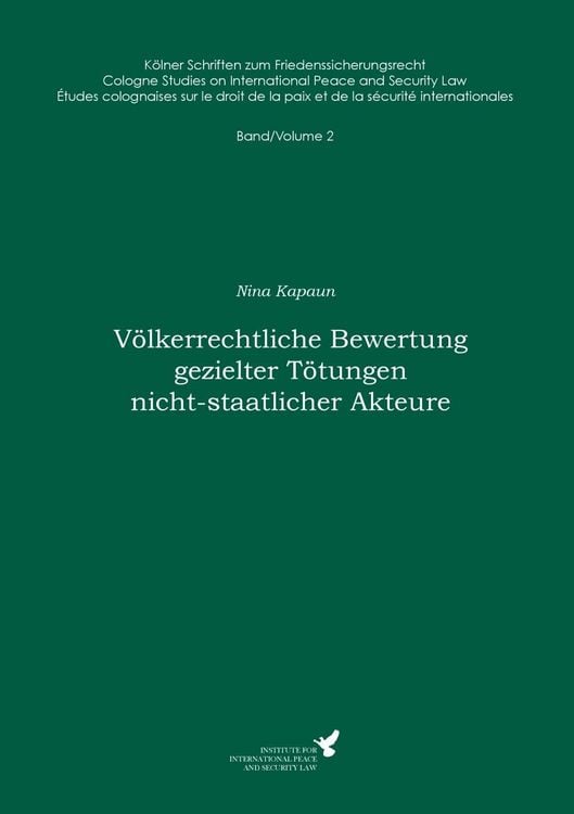 Produktbild: V&ouml;lkerrechtliche Bewertung gezielter T&ouml;tungen nicht-staatlicher Akteure
