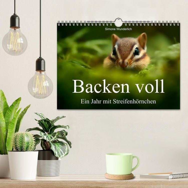 Produktbild: Backen voll - Ein Jahr mit Streifenh&ouml;rnchen (Wandkalender 2026 DIN A4 quer), CALVENDO Monatskalender