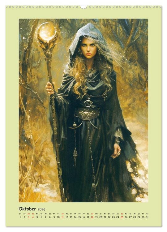 Produktbild: Druidenland. Keltische Fantasy-Figuren aus der Anderwelt (Wandkalender 2026 DIN A2 hoch), CALVENDO Monatskalender
