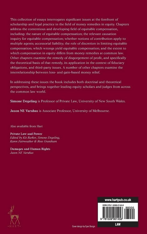 Produktbild: Equitable Compensation and Disgorgement of Profit