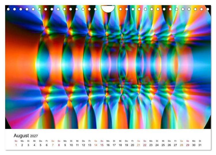 Produktbild: Spektrale Formwelten (Wandkalender 2027 DIN A4 quer), CALVENDO Monatskalender