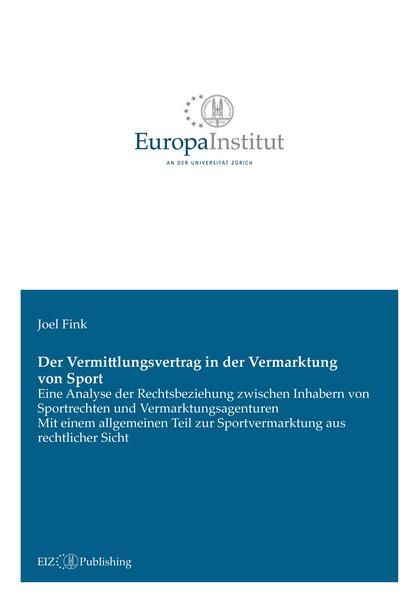 Produktbild: Der Vermittlungsvertrag in der Vermarktung von Sport