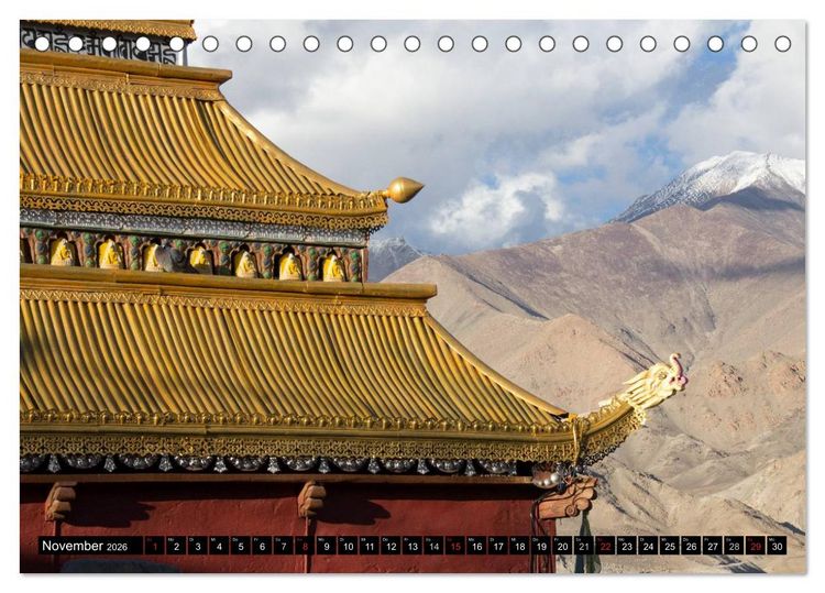 Produktbild: Buddhistisches Klein-Tibet (Tischkalender 2026 DIN A5 quer), CALVENDO Monatskalender