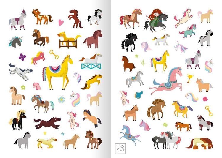 Produktbild: Glitzerspa&szlig; &ndash; Pferde-Sticker