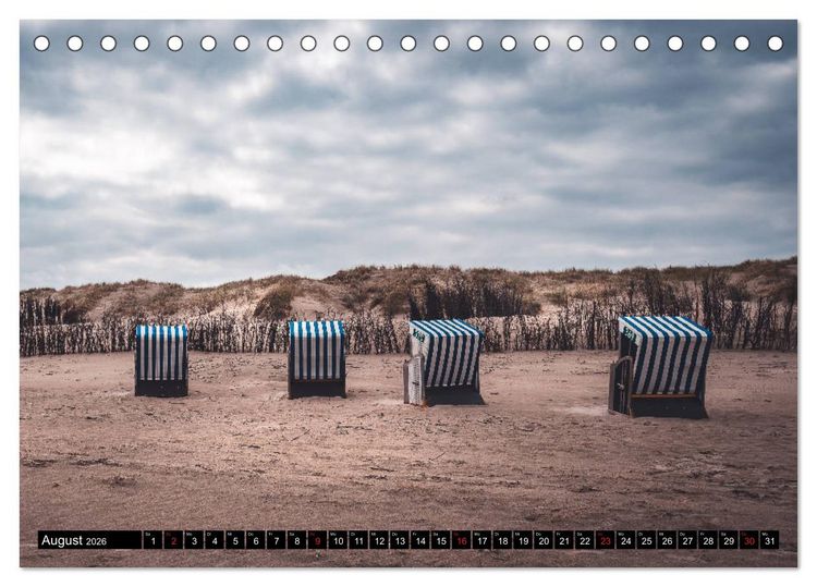 Produktbild: Mein Jahr auf Norderney (Tischkalender 2026 DIN A5 quer), CALVENDO Monatskalender
