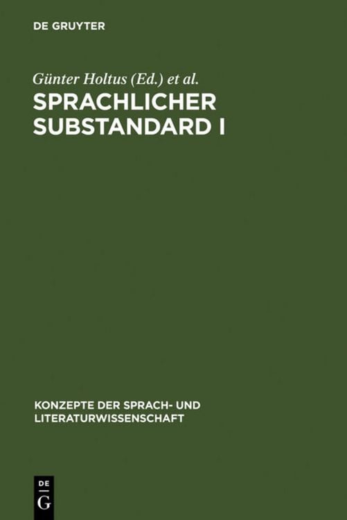 Produktbild: Sprachlicher Substandard I