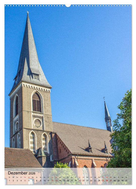Produktbild: Historisches Duisburg (hochwertiger Premium Wandkalender 2026 DIN A2 hoch), Kunstdruck in Hochglanz