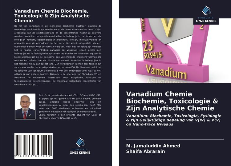 Produktbild: Vanadium Chemie Biochemie, Toxicologie & Zijn Analytische Chemie
