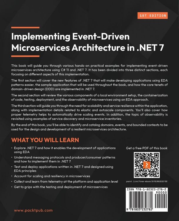 Produktbild: Implementing Event-driven Microservices Architecture in .NET 7