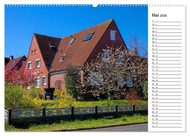 Produktbild: Langeoog - Sch&ouml;nste Insel Ostfrieslands (Wandkalender 2026 DIN A2 quer), CALVENDO Monatskalender