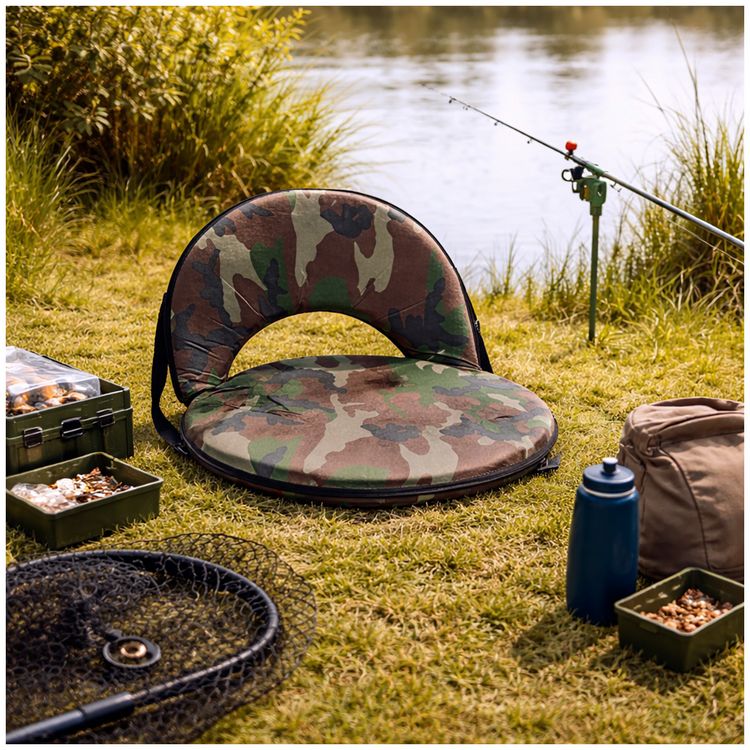 Produktbild: HTI-Living Bodensessel Camouflage Verstellbar Bodenstuhl Tarnmuster bis 150 kg