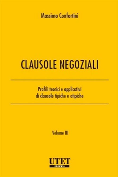 Produktbild: Clausole negoziali - Volume III